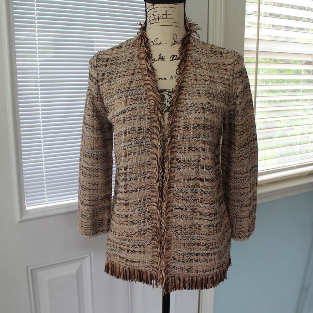 New Chico’s Space Dye Lizanne Cardigan Jacket